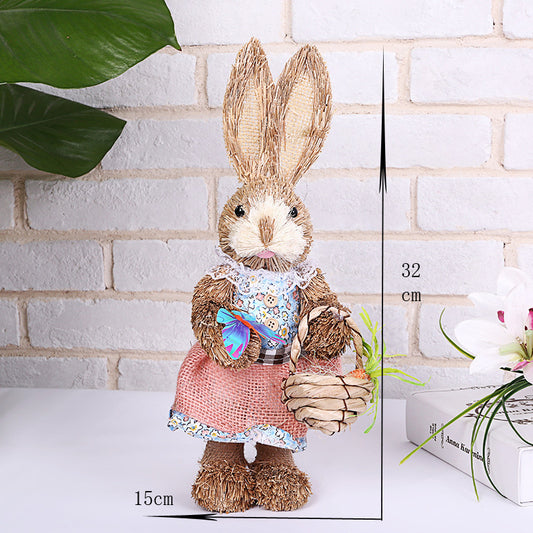 Simulation Papyrus Easter Rabbit Decoration