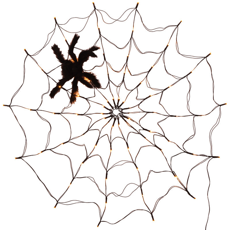 Halloween Led Spider Web String Light 5v Remote Control 8 Modes Deals DealSniper.net