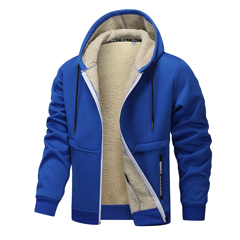 Casual Hoodies For Men Heavyweight Fleece Sweatshirt Winter Men Gym From House Dream Blue L