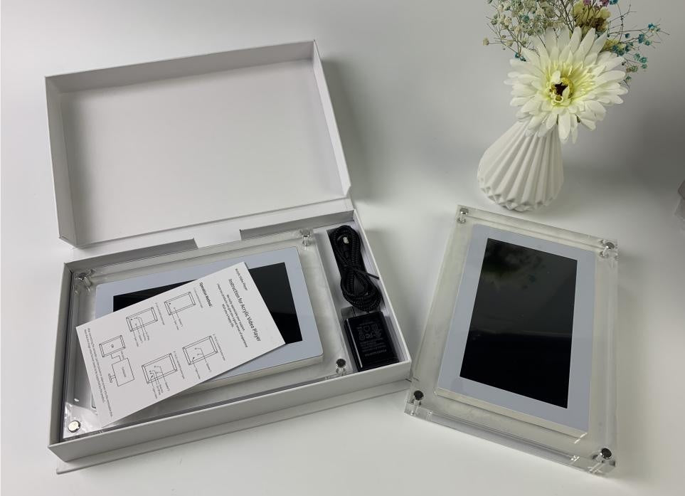 Acrylic Digital Photo Video Frame Battery New Home Decor Gym From House