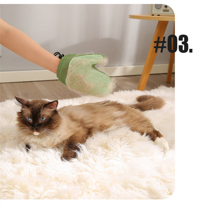 Comb 2-in-1 Floating Hair Removal Pet Gloves Pets Gym From House