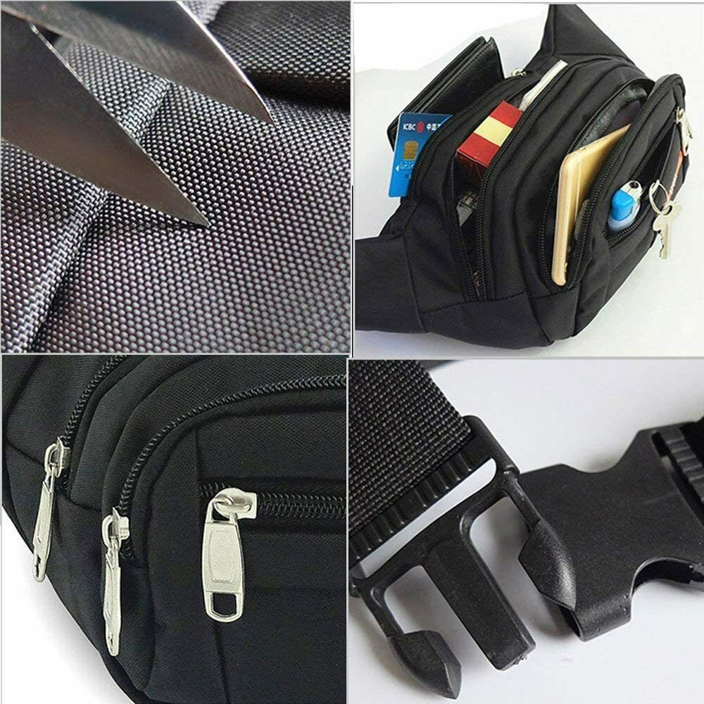 Waist Bag Fanny Pack For Men Women Hip Belt Bum Pouch Sport Travel Purse Unisex Men DealSniper.net