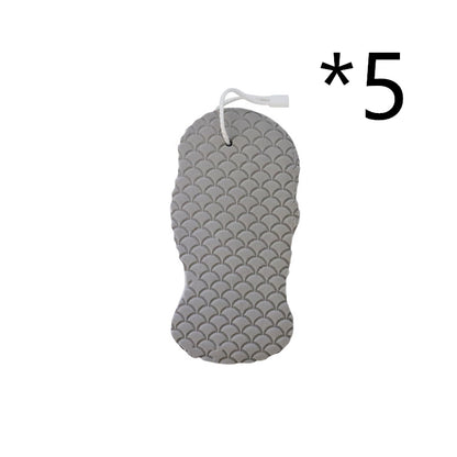 3D Body Rubbing Sponge Fish Scale Pattern Three-dimensional Bath Ball Kitchen dealsniper-net 5pcs Grey