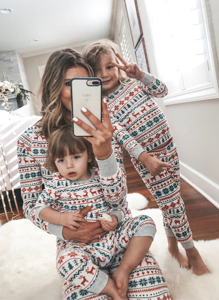 Christmas Pajamas Family Matching New Year Father Mother Kids Deals DealSniper.net