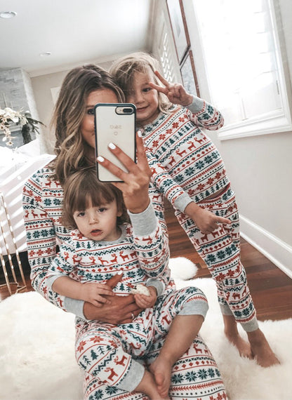 Christmas Pajamas Family Matching New Year Father Mother Kids Deals DealSniper.net