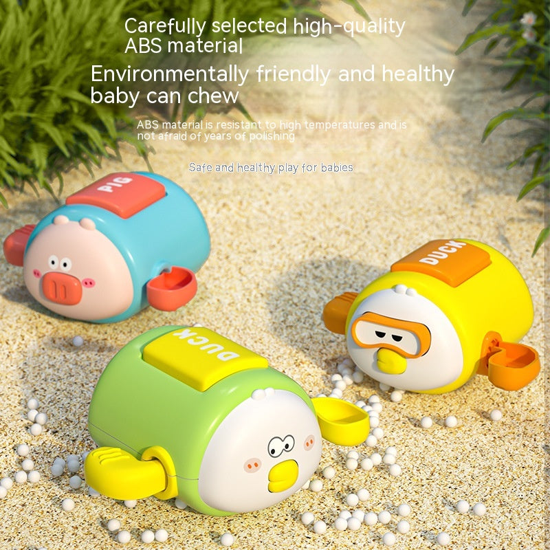 Children's Bath Toys Cartoon Clockwork Bath Water Toys Kids Gym From House