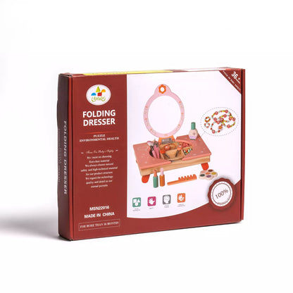 Wooden Cosmetic Makeup Preschool Toys Set