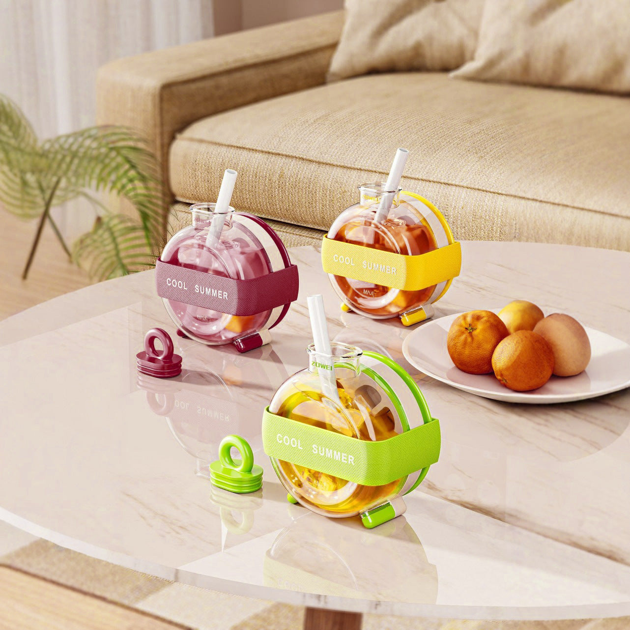 Summer Ice Cube Tray 2 In1 Ice Tray And Water Bottle Kitchen Gym From House