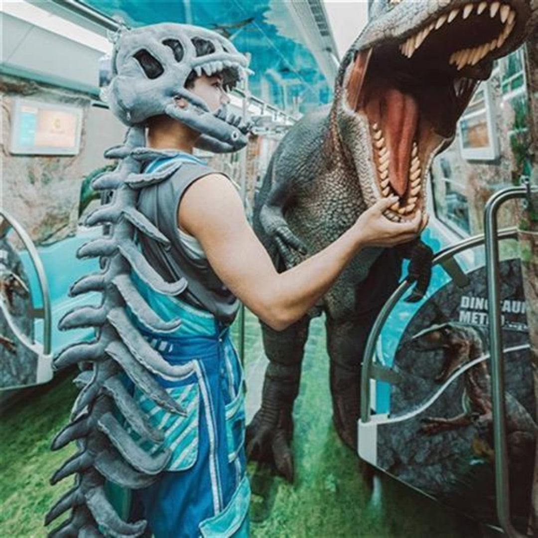 Chinese Dinosaur Garden Dinosaur Skeleton Props Holidays Gym From House