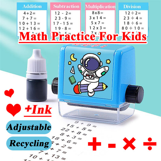 Digital Type Mathematical Operation Stamp Pupils Teacher