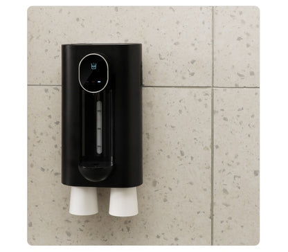Automatic Mouthwash Dispenser Punch Free Easy To Fill House DealSniper.net Black