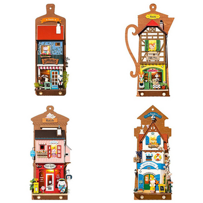 Robotime Rolife Wall Hanging Decoration Love Post Office Stylish Home Deco Kids Girls Miniature House Kits DS019 DS022 Kids dealsniper-net