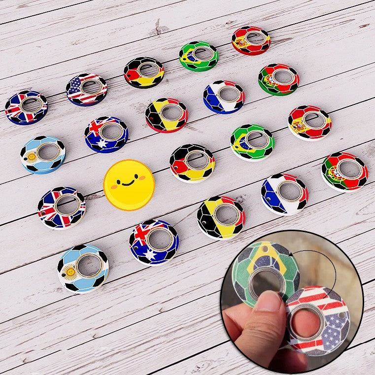 Creative Football World Cup Fidget Spinner Toy Keychain Hand Spinner