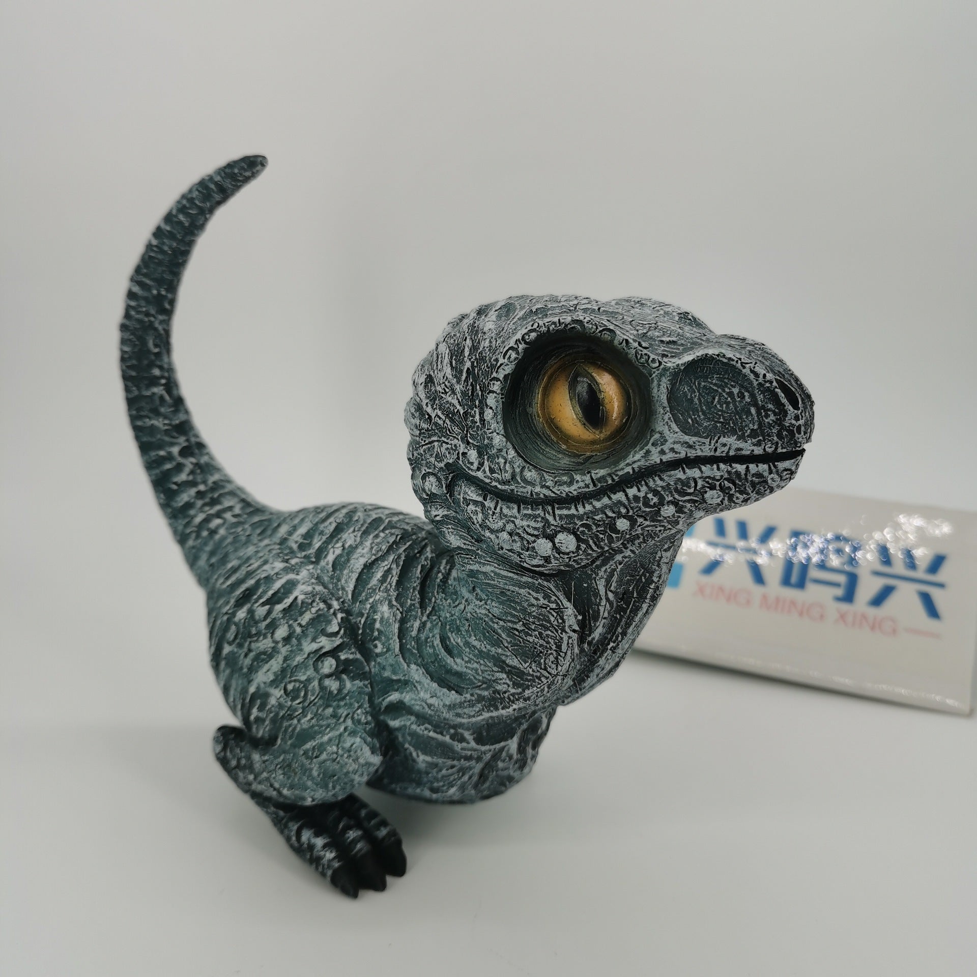 Cute Dinosaur Garden Statues Resin Velociraptor Ornament Garden dealsniper-net C