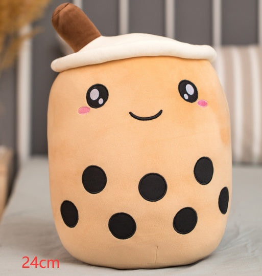 Cute Fruit Drink Plush Stuffed Soft Toy Pillow Cushion Kids dealsniper-net Brown 24CM