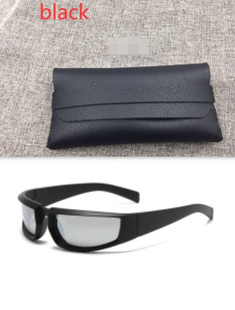 Fashion New Personality Cycling Sports Trend Sunglasses Men Gym From House Sand black white mercury C5 With glasses bag