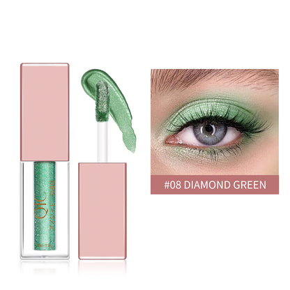 Liquid Eyeshadow Matte Diamond Pearlescent Waterproof Beauty Gym From House Diamond green