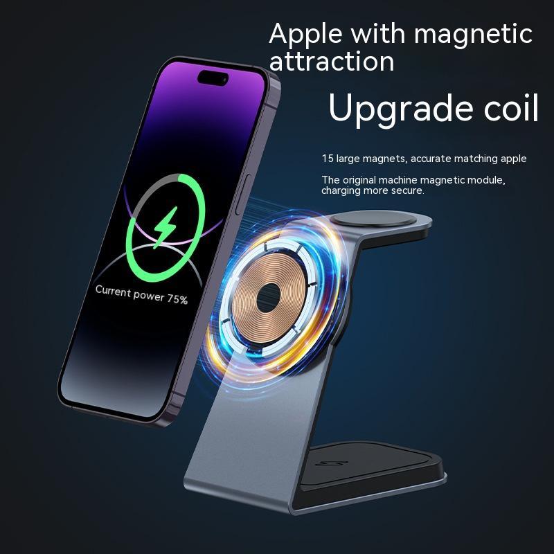Three-in-one Magnetic Wireless Charger Gadgets Gym From House
