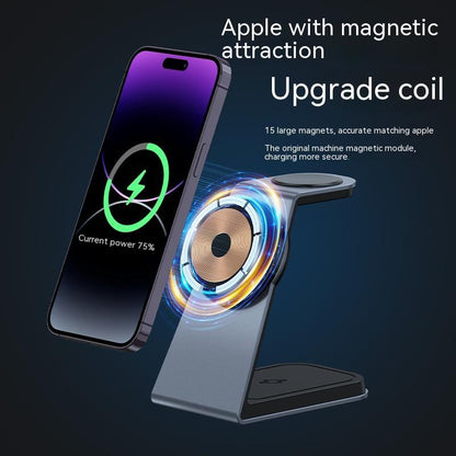 Three-in-one Magnetic Wireless Charger Gadgets Gym From House