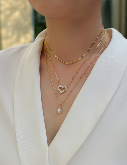 Fashion Minimalist Trend Jewelry Silver Pendant Necklace Jewelry Gym From House