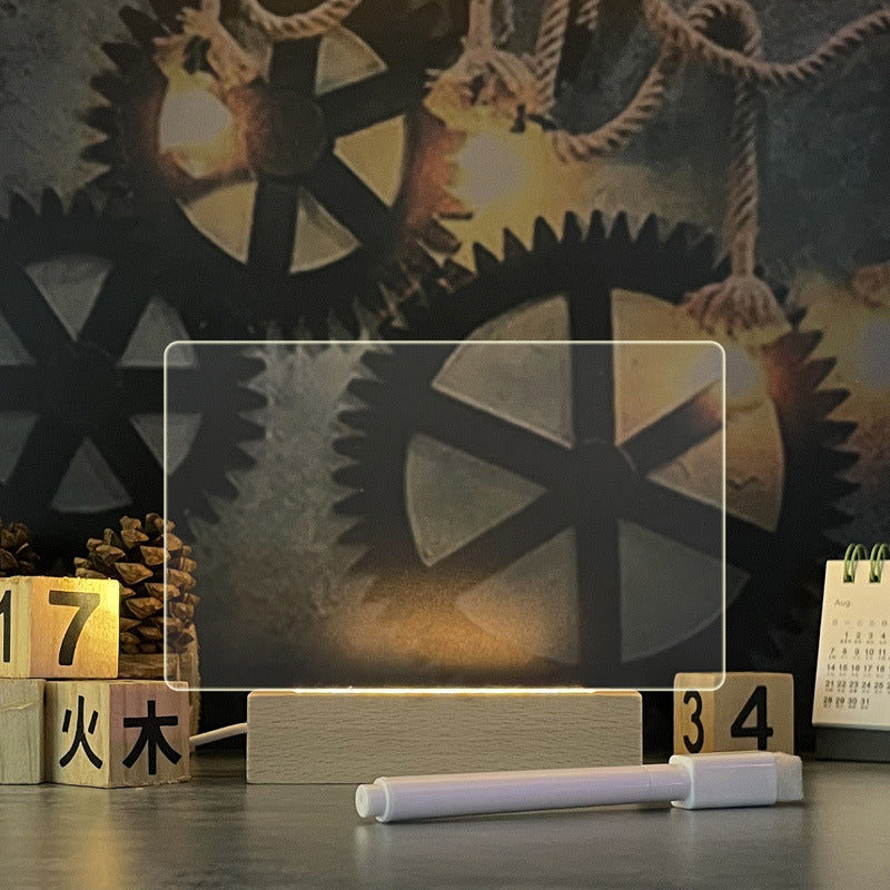 Creative Note Board Creative Led Night Light USB Message Board Holidays DealSniper.net Horizontal rectangle