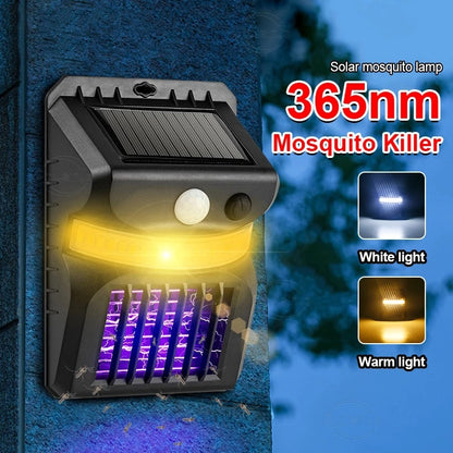 New Solar Wall Lamp Upgrades Mosquito Repellent Function House Gym From House
