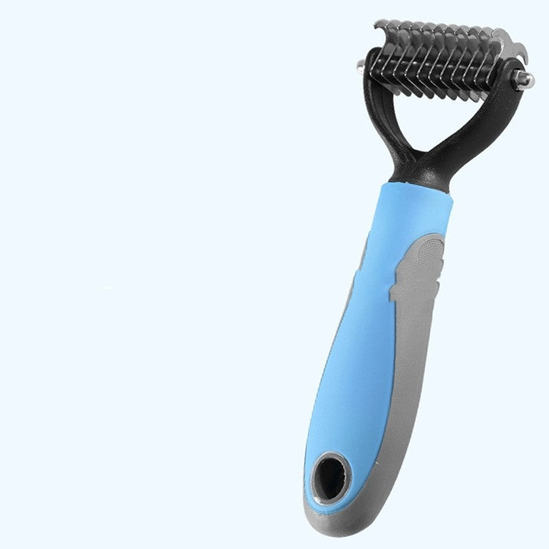 Pets Fur Knot Cutter Dog Grooming Shedding Tools Pets Gym From House AD903 Small Blue