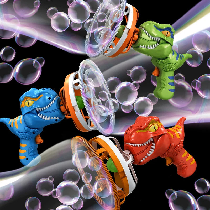 Fan Dinosaur Bubble Machine Bubble Blowing Toy Children's Kids dealsniper-net