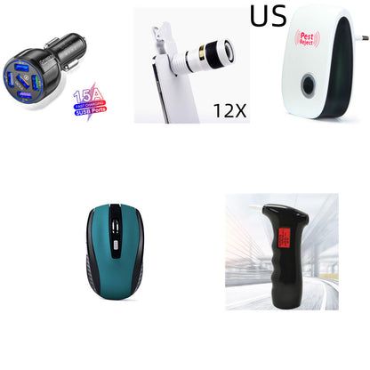 5-port 15A QC3.0 5USB Car Charger Fast Charge Car Charger Electronics DealSniper.net Mix A packing set USB