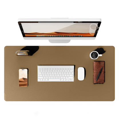 Leather Oversized Computer Office Keyboard Desk Mouse Pad Electronics DealSniper.net 60X35cm Khaki