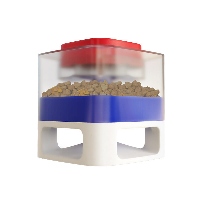 Dog Food Feeder Pet Accessories Cat Feeder Catapult Pets Gym From House Blue red