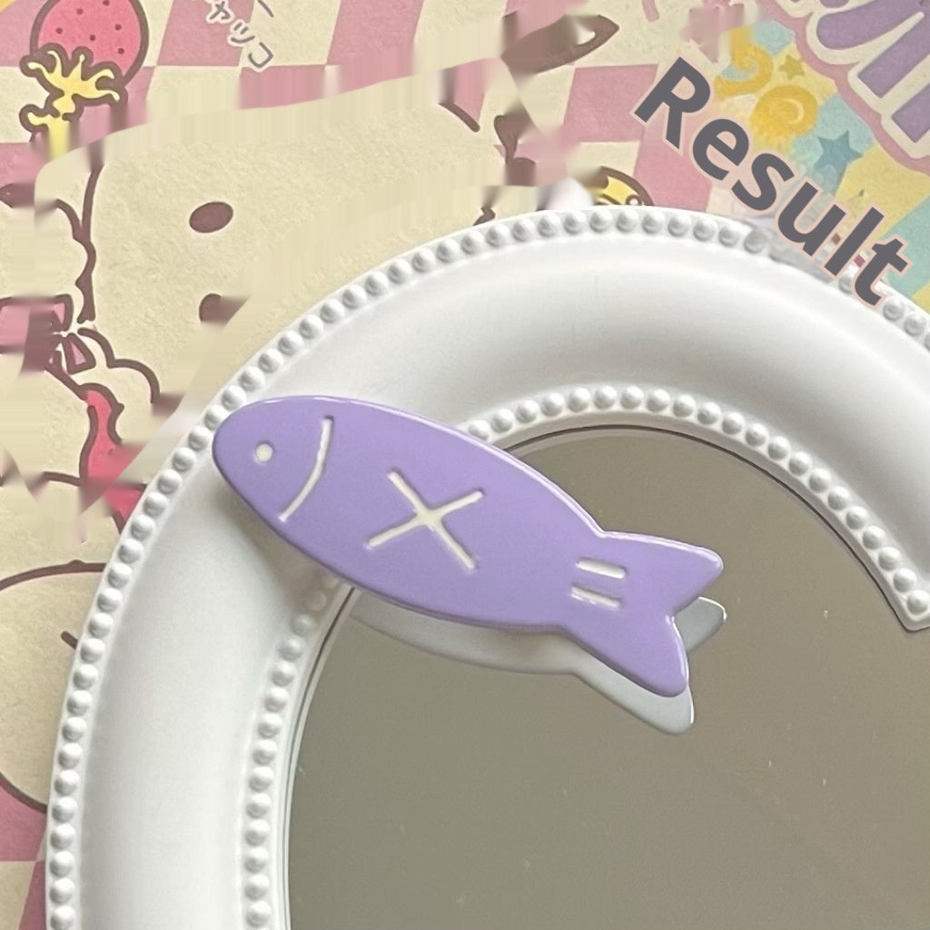 Cute Candy-colored Fish Barrettes Kids DealSniper.net Purple