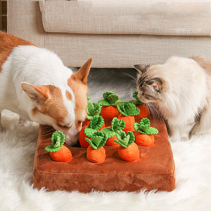 Pet Dog Toys Carrot Plush Toy Vegetable Chew Toy Pets DealSniper.net