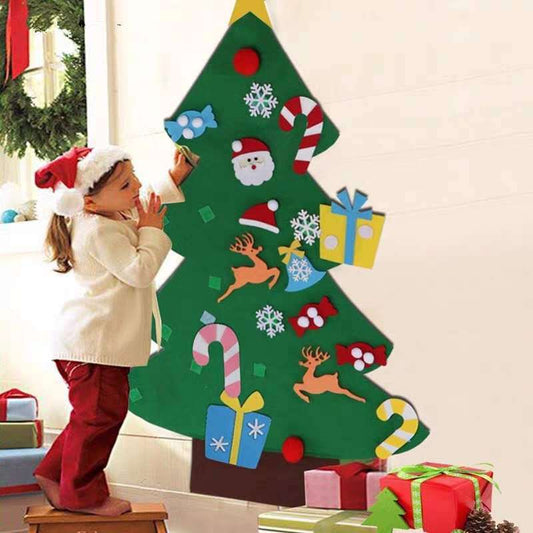 DIY Felt Christmas Tree With Three-dimensional Christmas Tree Holidays dealsniper-net