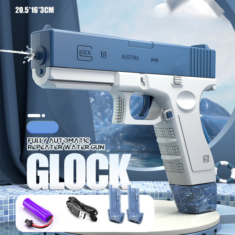 Electric Water Toy Gun Spray Blaster Pistol Airsoft Summer Toys Kids DealSniper.net Blue Cartridge edition USB