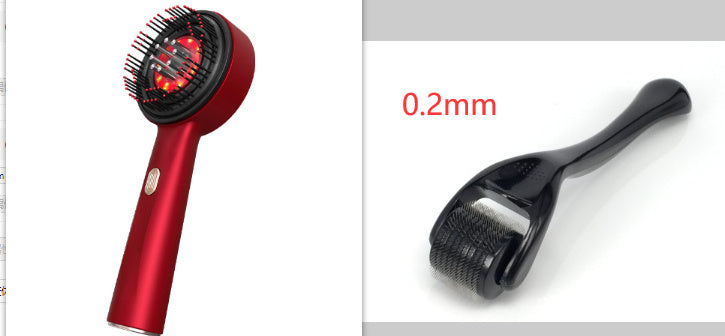 Electric Massage Comb Home Scalp Drain Comb Health DealSniper.net Red 0.2mmset