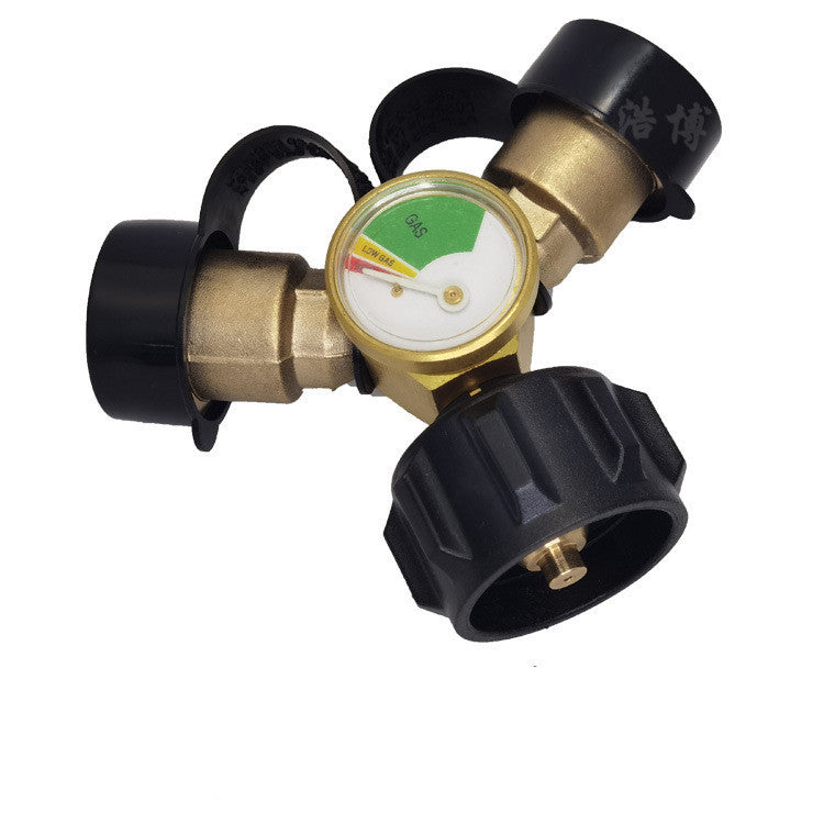 Propane Y Pressure Gauge Body Tee Brass Grill Heater Tools DealSniper.net YK10