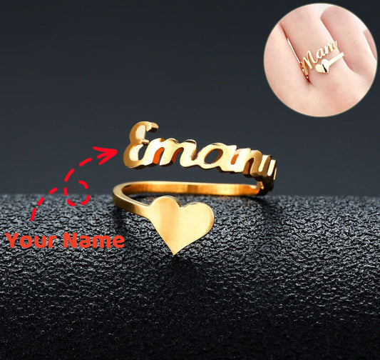 Customized Name Men Women Ring Rings Jewelry Jewelry Gym From House