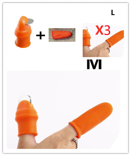 Silicone Thumb Knife Finger Protector Gears Cutting