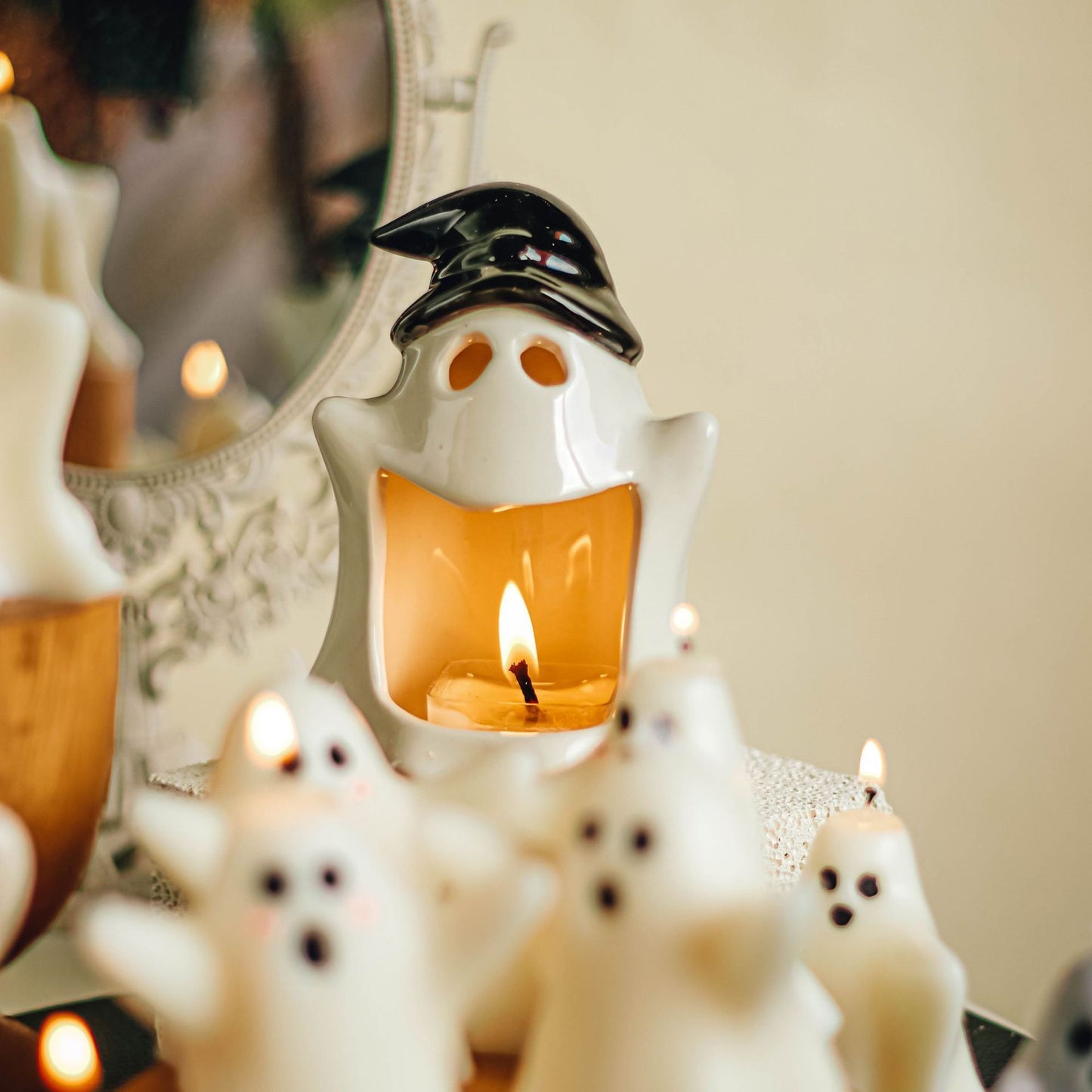 Halloween Candle Creative Ghost DIY Ornaments