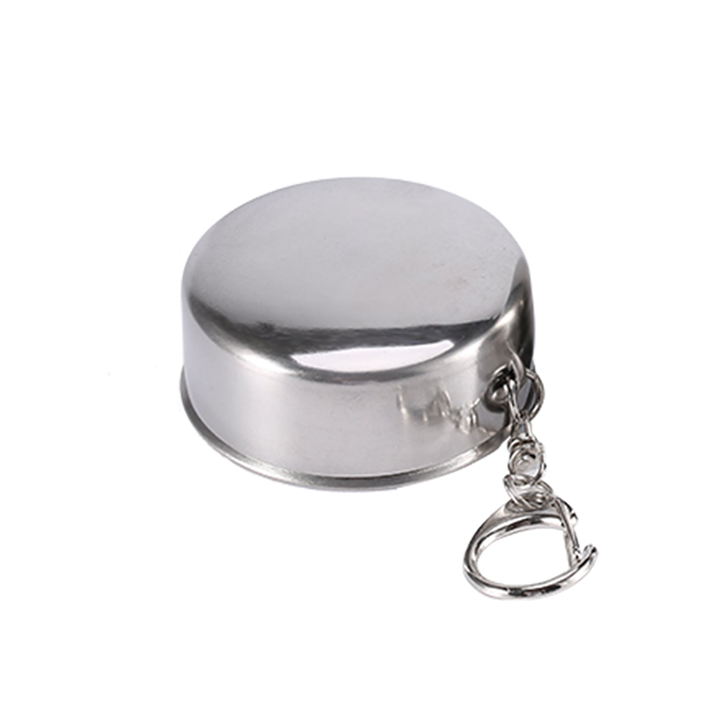 S Stainless Steel Travel Folding Cup Camp Keychain Kitchen dealsniper-net S