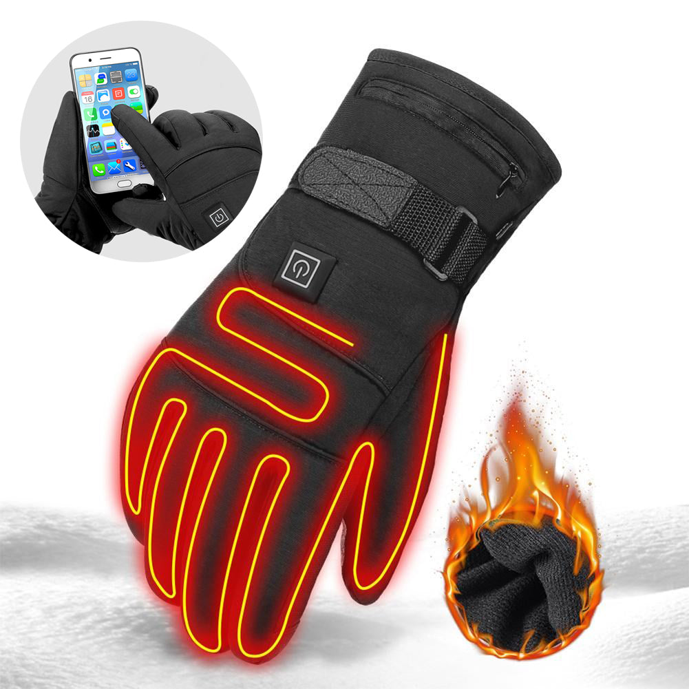 Winter Electric Heated Gloves Motorcycle Touch Screen Gloves Outdoor dealsniper-net