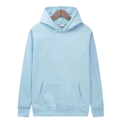 Hoodie Trendy Loose Sports Sweatshirt Men Gym From House Light Blue 2XL