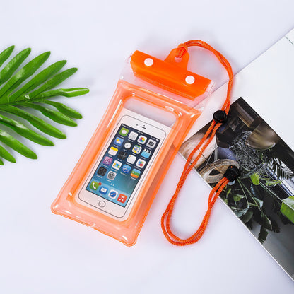 Inflatable Floating Touch Screen Mobile Phone Electronics DealSniper.net Transparent Orange Free Size