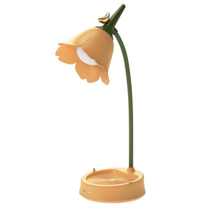 Flower LED Desk Lamp Student Lighting Touch Reading Lamp House dealsniper-net Yellow USB