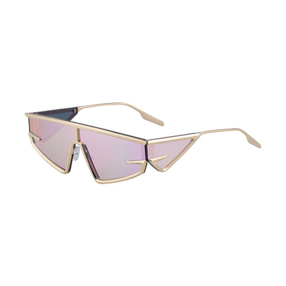 New European And American Fashion Cat-Eye Sunglasses Men Gym From House C9 bright gold light pink