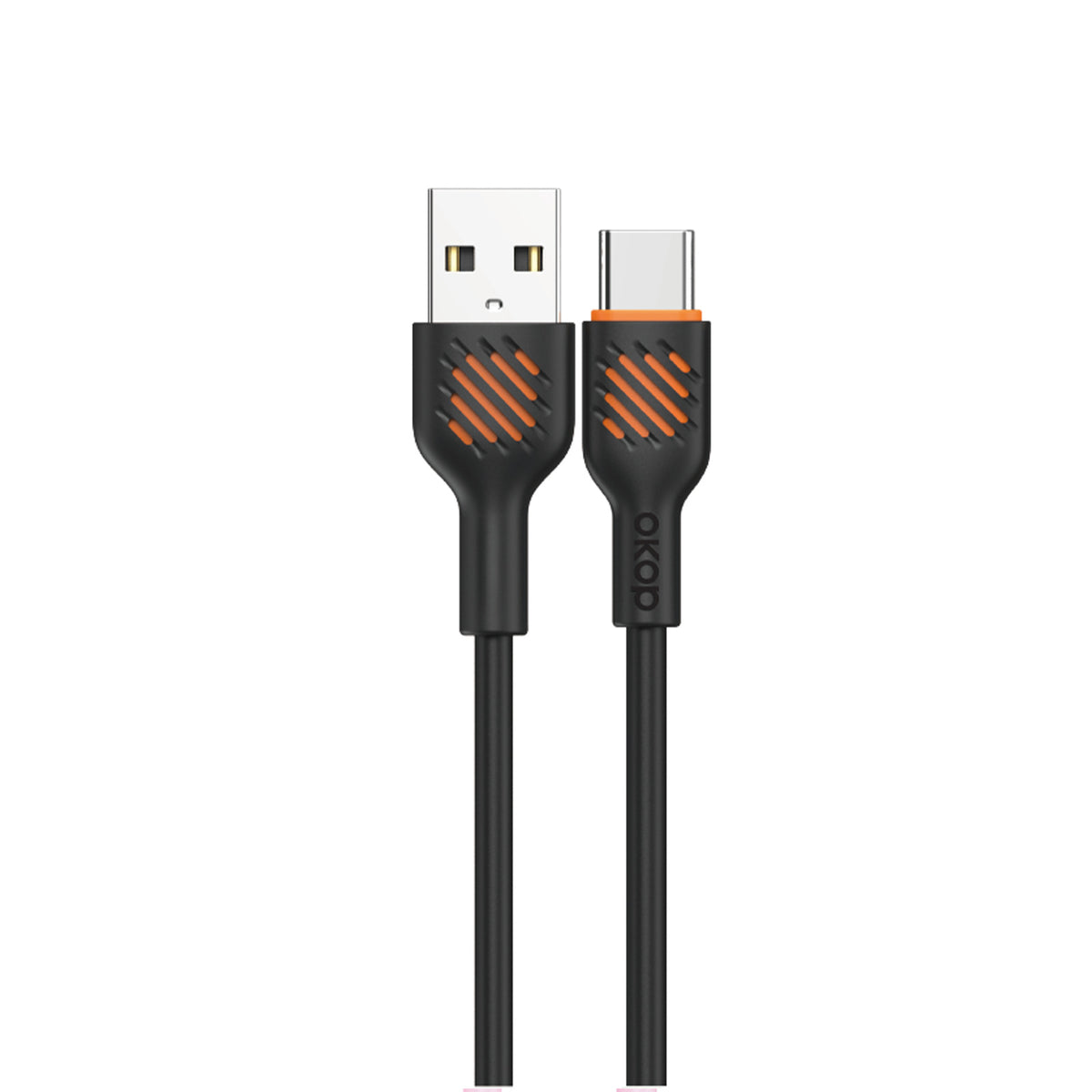 KP-317 Fast-Charging Data Cable 65W Thickened Charging Cable Electronics Gym From House Black USB to TypeC