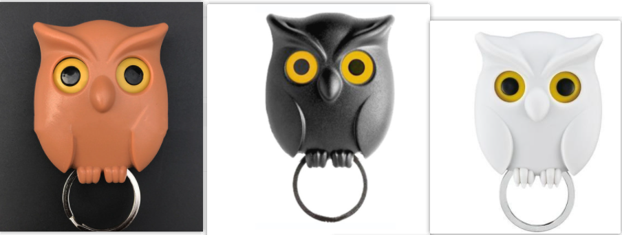 Night Owl Magnetic Wall Key Holder Wall Magnets Keep Keychains Hooks Home dealsniper-net Suit