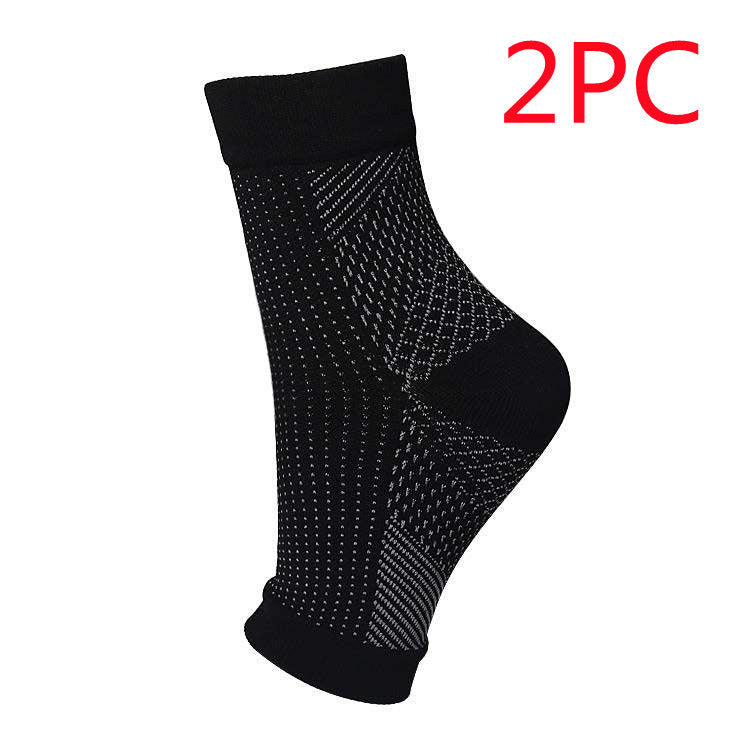 Ankle Guard Foot Angel Anti Fatigue Compression Foot Sleeve Sports DealSniper.net Black and white 2PC LorXL