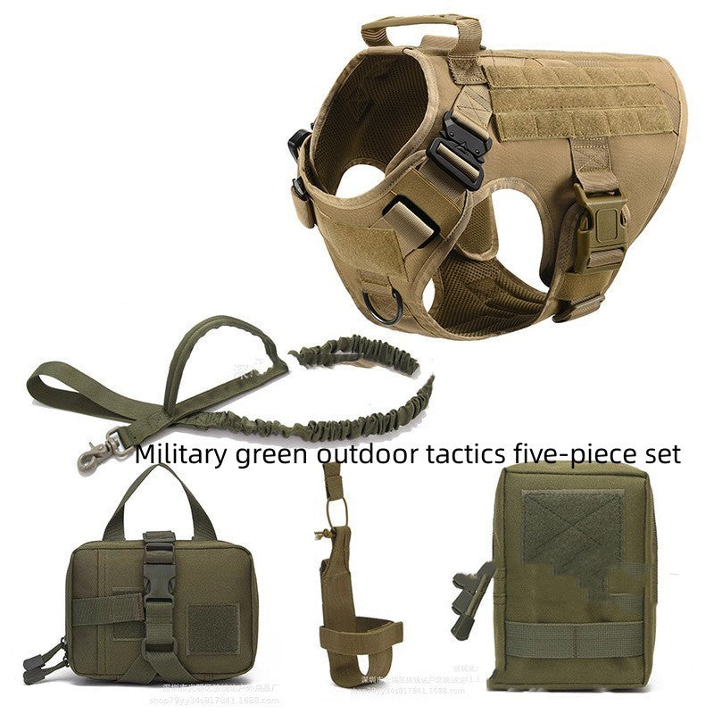 Tactical Dog Harness Pet German Shepherd K9 Training Vest Pets dealsniper-net